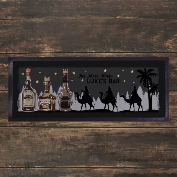 Personalised Bar Runner - Three Kings For Sale