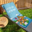 Cartoon Dog - Pool Day Out - Personalised Beach Towel - 150CM X 75CM Cheap