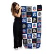 Bolton Wanderers Chequered - Personalised Beach Lightweight, Microfibre Towel - 150cm x 75cm - Officially Licenced For Sale