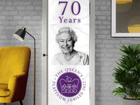 Platinum Jubilee White - Door Banner Online