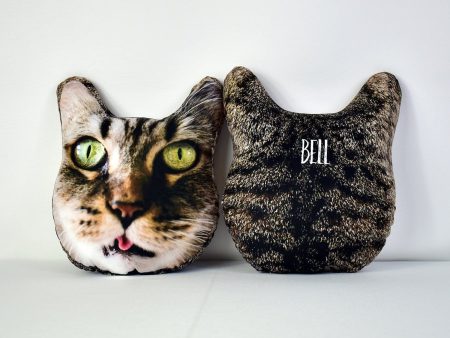 Pet Face Cushion - Tabby Fur Fashion