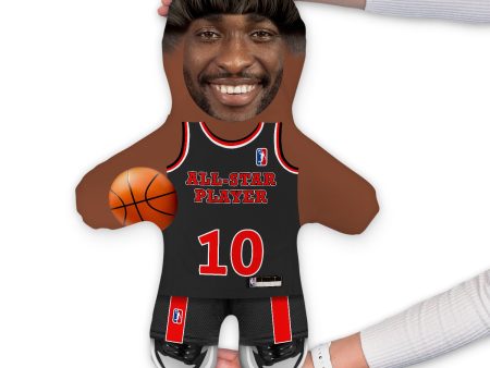 Basketball Player - Custom - Name and Number Shirt - Personalised Mini Me Doll on Sale