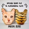 Mega Pet Face Cushion - Tiger Print Supply