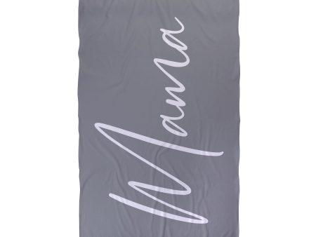 Mama - Personalised Large Lightweight, Microfibre Beach Towel For Discount