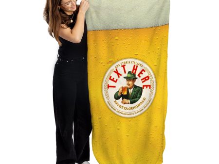 Beer - UNA STORIA ITALIANA - Personalised Lightweight, Microfibre Beach Towel - 150CM X 75CM Discount