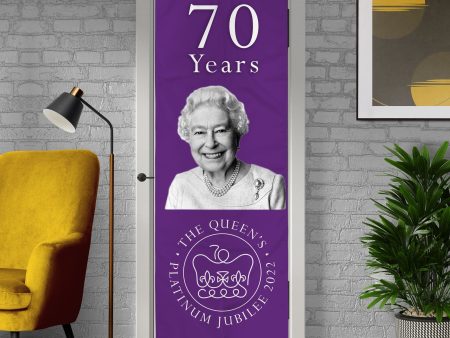 Platinum Jubilee Purple - Door Banner For Sale