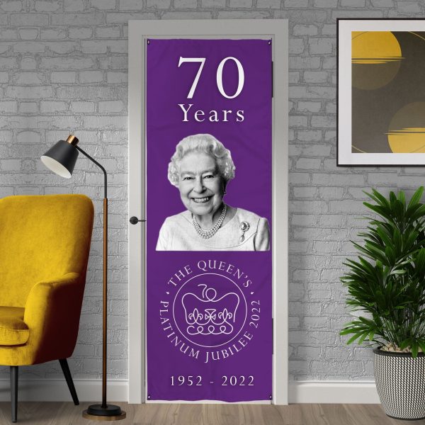 Platinum Jubilee Purple - Door Banner For Sale