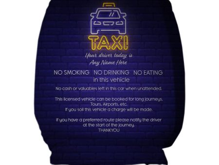 Neon Taxi - Car Seat Headrest Covers Fashion