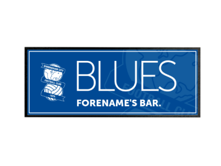 Birmingham City Mono Crest Personalised Regular Bar Runner Cheap