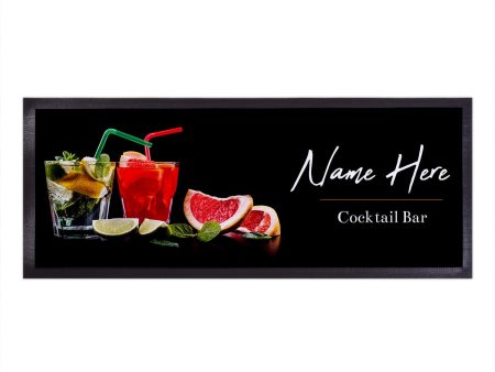 Personalised Bar Runner - Cocktails - Fruits For Discount