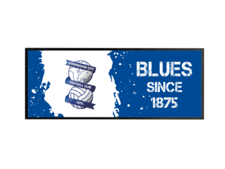 Birmingham City Paint Splash Personalised Regular Bar Runner on Sale