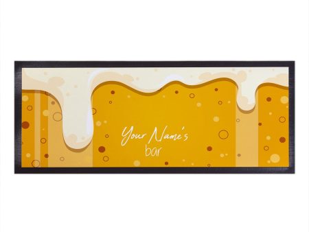 Personalised Bar Runner - Cartoon Beer 4 Online Sale