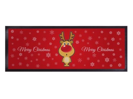 Personalised Bar Runner - Cartoon Reindeer Discount