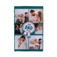 Best Dad Rosette - Personalised Photo Large Lightweight, Microfibre Beach Towel Hot on Sale