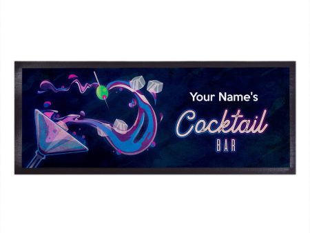 Personalised Bar Runner - Cocktails - Vibrant Discount