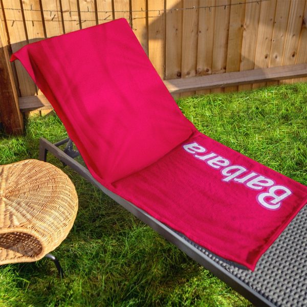 Pink Girly Text - Personalised Lightweight, Microfibre Beach Towel - 150CM X 75CM Online now