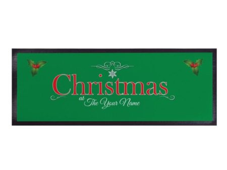 Personalised Bar Runner - Christmas at the... Hot on Sale