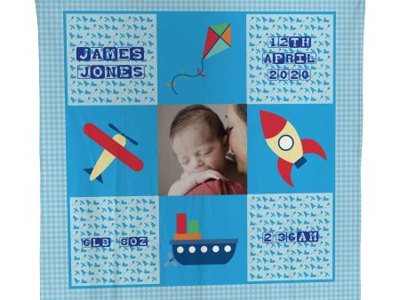 Baby Boy - 1 Photo -  Photo Fleece Blanket Online Sale