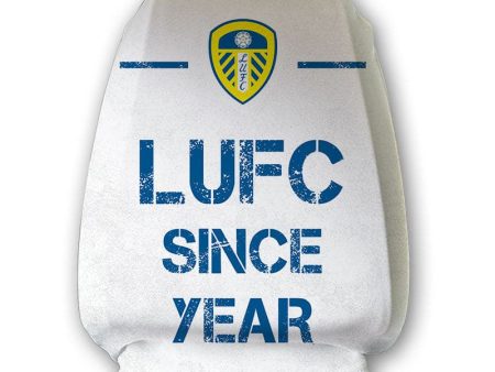 Leeds United FC Paint Splash Personalised Headrest Cover Supply