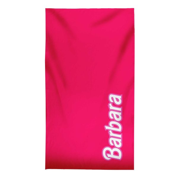 Pink Girly Text - Personalised Lightweight, Microfibre Beach Towel - 150CM X 75CM Online now