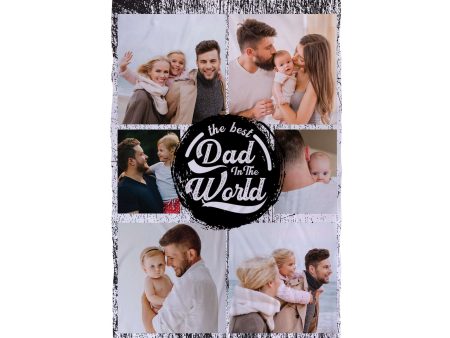 Best Dad Grunge - Personalised Photo Large Lightweight, Microfibre Beach Towel Online