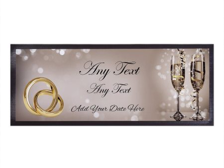 Personalised Bar Runner - Champagne Wedding Fashion