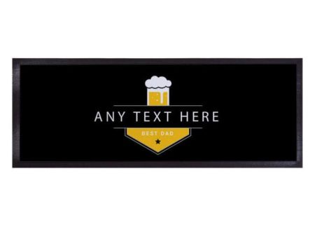 Best Dad Pint - Personalised Bar Runner Online Hot Sale