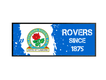 Blackburn Rovers FC Paint Splash Personalised Regular Bar Runner Online Sale